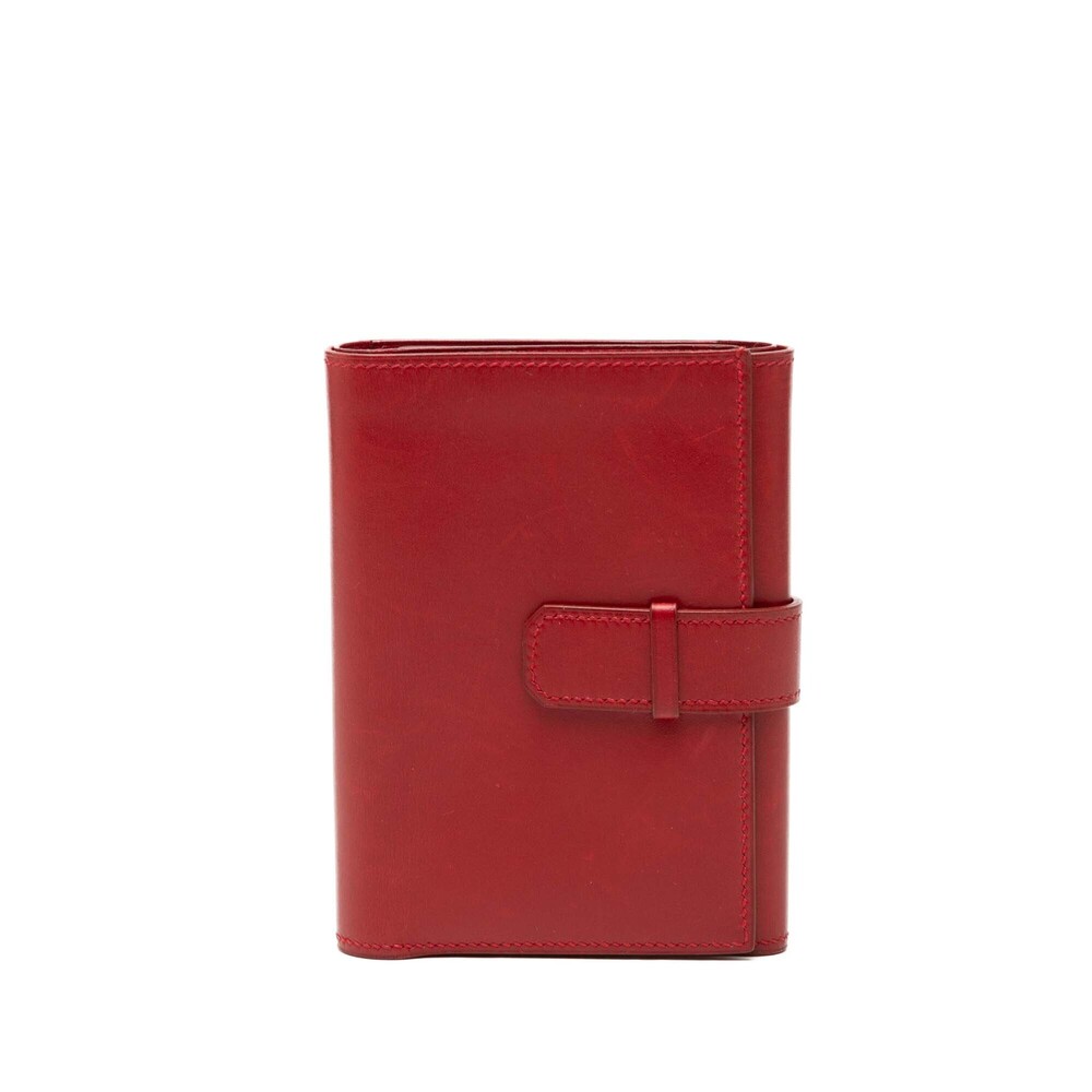 Pre-Loved Hermes Box Calf Compact Wallet